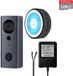 DrPhone LM6-D – Sonnette filaire avec sonnette intérieure + carte MicroSD (128 Go)
