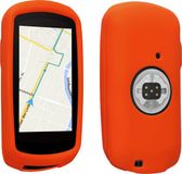 kwmobile Fietscomputer GPS Hoes Zomers Oranje Siliconen