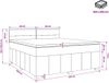 vidaXL Boxspringbed met matras met hoofdeinde Zwart 160 x 200 cm Stof