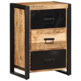VidaXL Commode 50x35x70 cm brut bois de manguier massif