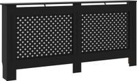 vidaXL Radiatorombouw 172x19x81 cm MDF zwart