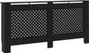 vidaXL Radiatorombouw 172x19x81 cm MDF zwart