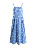 Next Dames Katoenrijke Zomerjurk met Dunne Bandjes Blauw