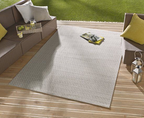 Bougari Vloerkleed - Coin - Grijs - 140x200cm - In&Outdoor - Geweven