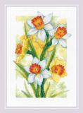 Riolis Spring Glow - Daffodils borduren (pakket) 2189