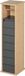 HOMCOM Armoire de salle de bain - Bois - 18x18x75cm - Gris