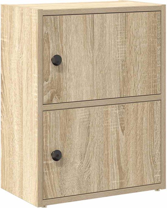 vidaXL Boekenkast 40x24x52 cm bewerkt hout sonoma eikenkleurig