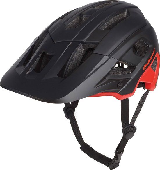 Polisport Mountain Pro Fietshelm - Zwart/Rood - L (58-61cm)