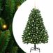 vidaXL Kunstkerstboom 150 cm 150 LED's Warmwit PVC en Staal Groen
