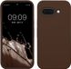 kwmobile telefoonhoesje geschikt voor Google Pixel 9a - Hoesje met siliconen coating - Smartphone case in chocoladebruin