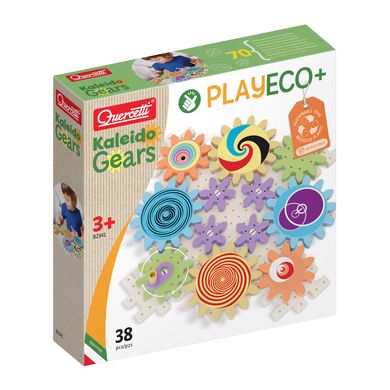 Quercetti Speel Eco+ Kaleido Gears Bioplastic Kit met Tandwielen
