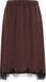 WE Fashion jupe midi femme aspect satiné et dentelle - Curve