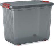 KIS 237491 Opbergbox K Latch Stapelbaar Rook-grijs, Doorschijnend