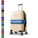 MTB MY TRAVEL BAG Koffer met harde schaal, trolley, ABS-reiskoffer, 4 dubbele wielen (handbagage middelgroot groot set) + 5 cm uitbreidingsvoeg, Champagnewinnaar, Handgepäck (55cm)