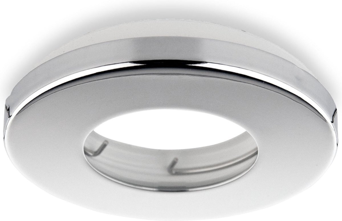 Groenovatie Inbouwspot - Rond - GU10 Fitting - Waterdicht IP54 - Ø85 mm - Chroom