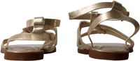 Super Mode He Valentine Joalice platte sandalen met bandjes goud
