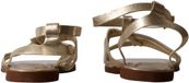 Super Mode He Valentine Joalice platte sandalen met bandjes goud