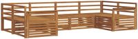 vidaXL - Buiten - bank - set - 6 - st - Naturel - Massief - Acacia - Hout
