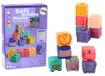 Blocs souples en cuir : animaux, chiffres, lettres, coloré, 12 pièces