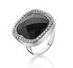 Orphelia Damesring 925 zilver blauw zandsteen / zirkonia maat 50