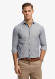 Superdry Poplin Hemd Mit Langen Ärmeln Und Cut Away Kragen - Herren - M