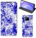 B2Ctelecom Mobiel BookCase Xiaomi Mi 10T Lite Angel Skull Blauw