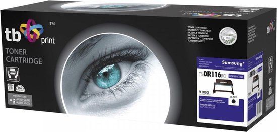 TB Print TS-DR116RO, Samsung, Samsung MLT-R116 M2625 / 2675/2825/2875, 1 stuk(s), 9000 pagina's, Laserprinten, Mat Zwart