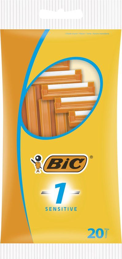 BIC 1 Sensitive Wegwerp Scheermesjes - Pak van 20 stuks