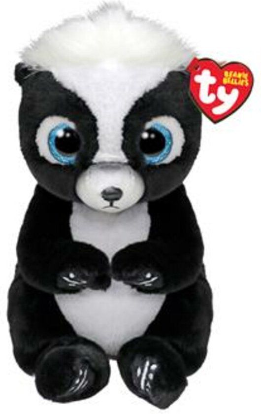 TY Beanie Bellies Rukus Skunk Knuffel - 15 cm - Stinkdier