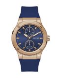 Guess Jet GW0491G1, GW0491G3, GW0491G4 Herenhorloge Blauw Analoog Quartz Roestvrij Staal Siliconen 45mm