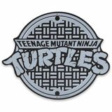 Open Road Brands Teenage Mutant Ninja Turtles Mangat Cover Metalen Muur Decor - Rond TMNT Logo-teken voor kinderkamer of mancave