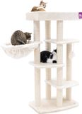 Petrebels Springfield 139 krabpaal - Creme - met hangmat - extra stabiel