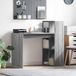 Maison Exclusive - Bureau, placage bois Sonoma gris, 108 x 55 x 103,5 cm