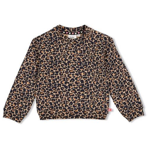 Feetje oversized sweater City Chic - beige/zwart