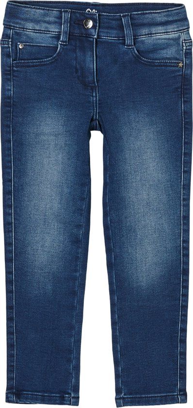 s.Oliver Meisjes Jeans - Maat 134 - Donkerblauw
