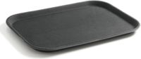 HENDI Rechthoekig dienblad – antislip rubberen laag – schok- en breukbestendig – 530x325 mm – zwart