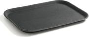 HENDI Rechthoekig dienblad – antislip rubberen laag – schok- en breukbestendig – 530x325 mm – zwart