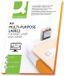 Merkloos Q-Connect Klevende etiketten Wit 100 Lakens 38 x 21 mm 65 Labels