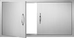 VEVOR Grilltoegangsdeur, 1067 x 534 mm, Dubbele Buitenkeukendeur, RVS