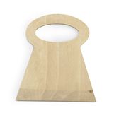 Excelsa Real Wood schraper, natuurlijk hout, 14 x 12 x 1 cm