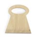 Excelsa Real Wood schraper, natuurlijk hout, 14 x 12 x 1 cm