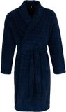 Pastunette - Badjas - Blue Draft - Badstof - Donkerblauw - Maat XL