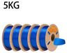 TPU filament d'imprimante 3D - TPU-85A - Flexible, dureté Shore 85A - Diamètre 1,75 mm ±0,03 mm - Bobine de 5 kg - Transparent, bleu