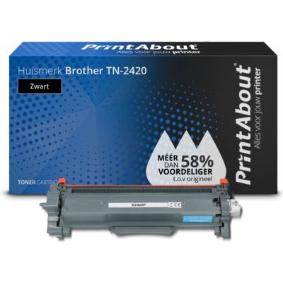 PrintAbout Brother TN-2420 Toner Zwart Hoge capaciteit