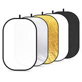 Neewer 5-in-1 draagbare multi-reflector/diffuser voor camera 100 x 150 cm met draagtas voor fotografie