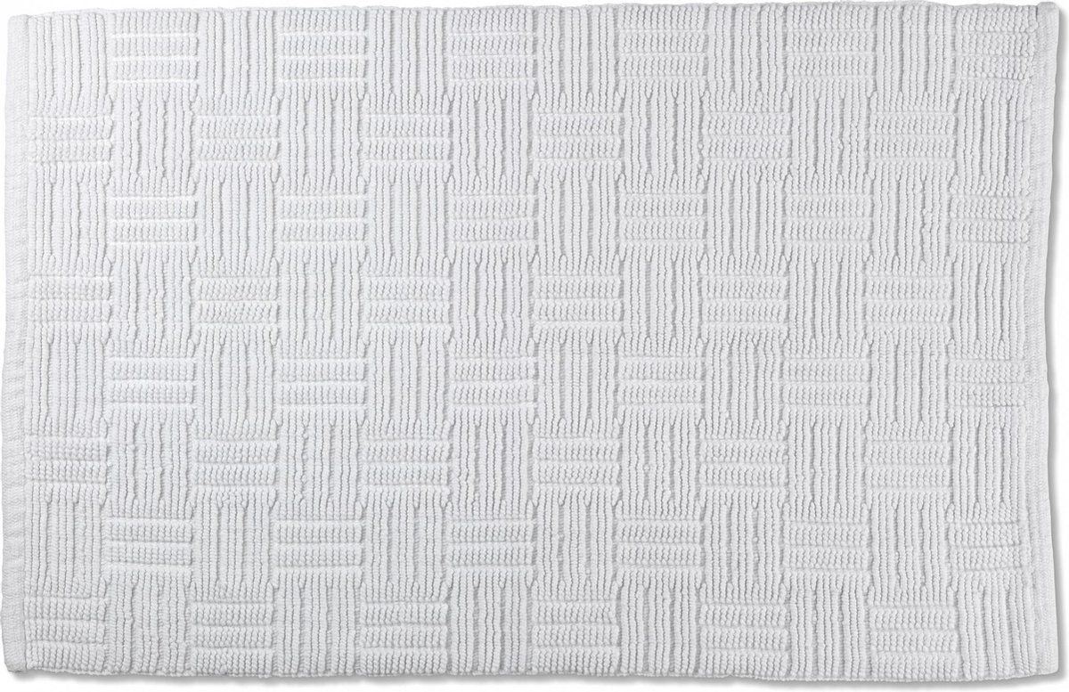 Kela Badmat Leana - 80 x 50 cm - Katoen - Wit