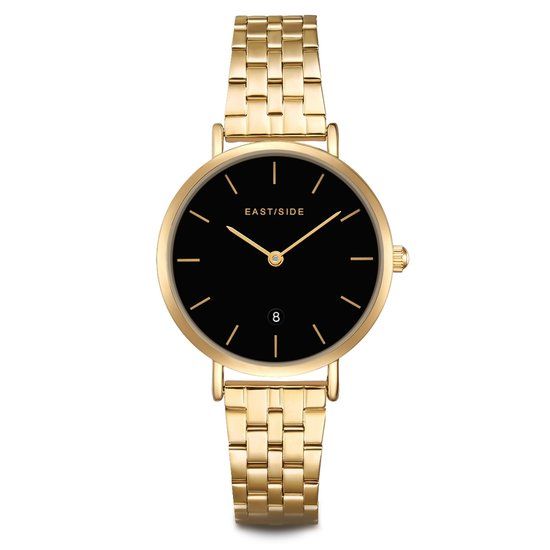 Eastside Bloomfield Dameshorloge - Goudkleurig - Zwart - Staal - 32 mm