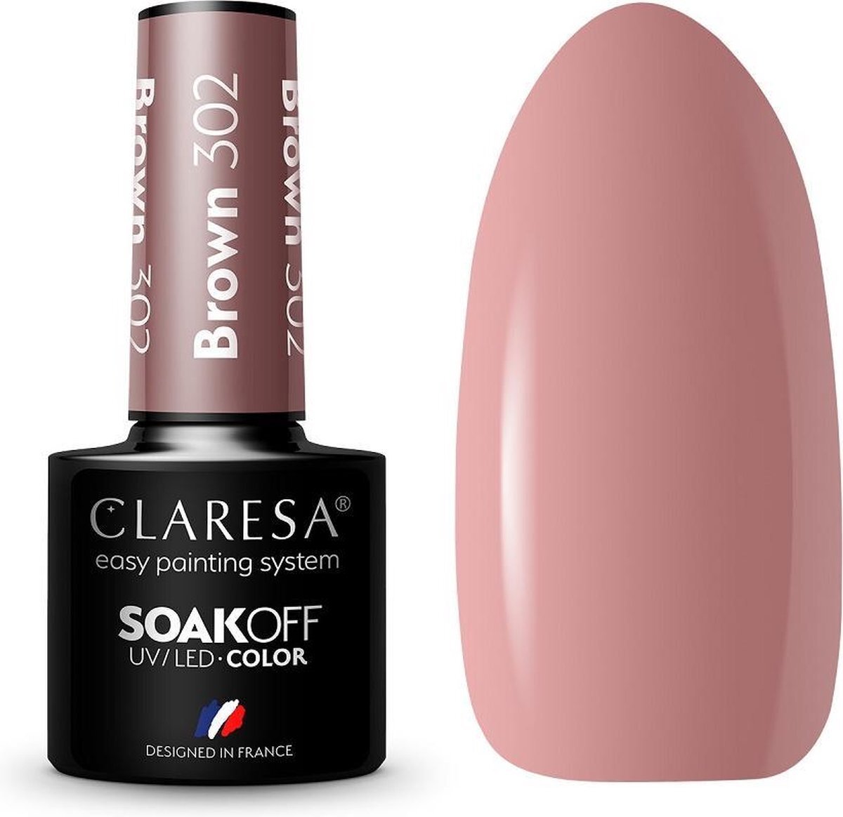 Claresa Soak Off UV/LED bruine hybride vernis 302 5g