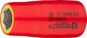 HAZET Dopsleutel · geïsoleerd 900KV-13 · 1/2 inch (12,5 mm) vierkant hol · Buiten-zeskant-tractieprofiel · SW 13 mm