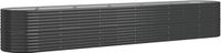 vidaXL Plantenbak 440x80x68 cm gegalvaniseerd staal antracietkleurig